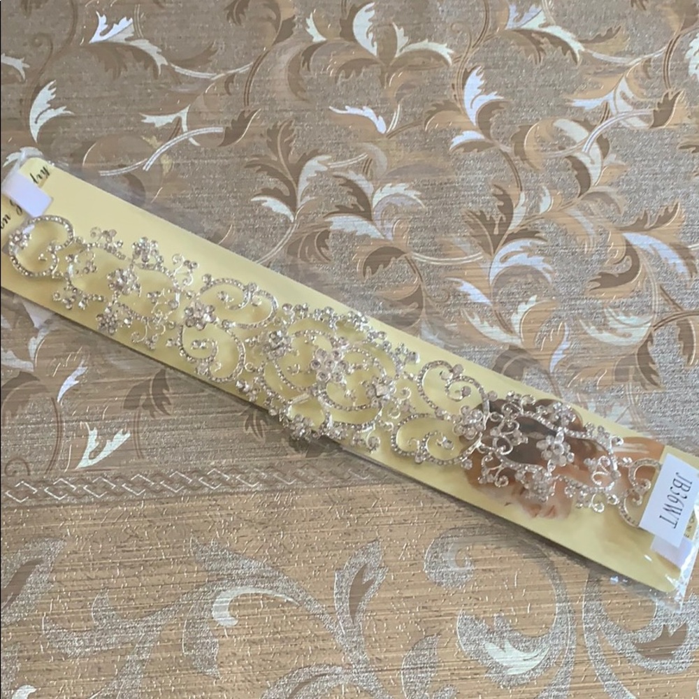 Bridal Crystal Accessory Belt or Headband